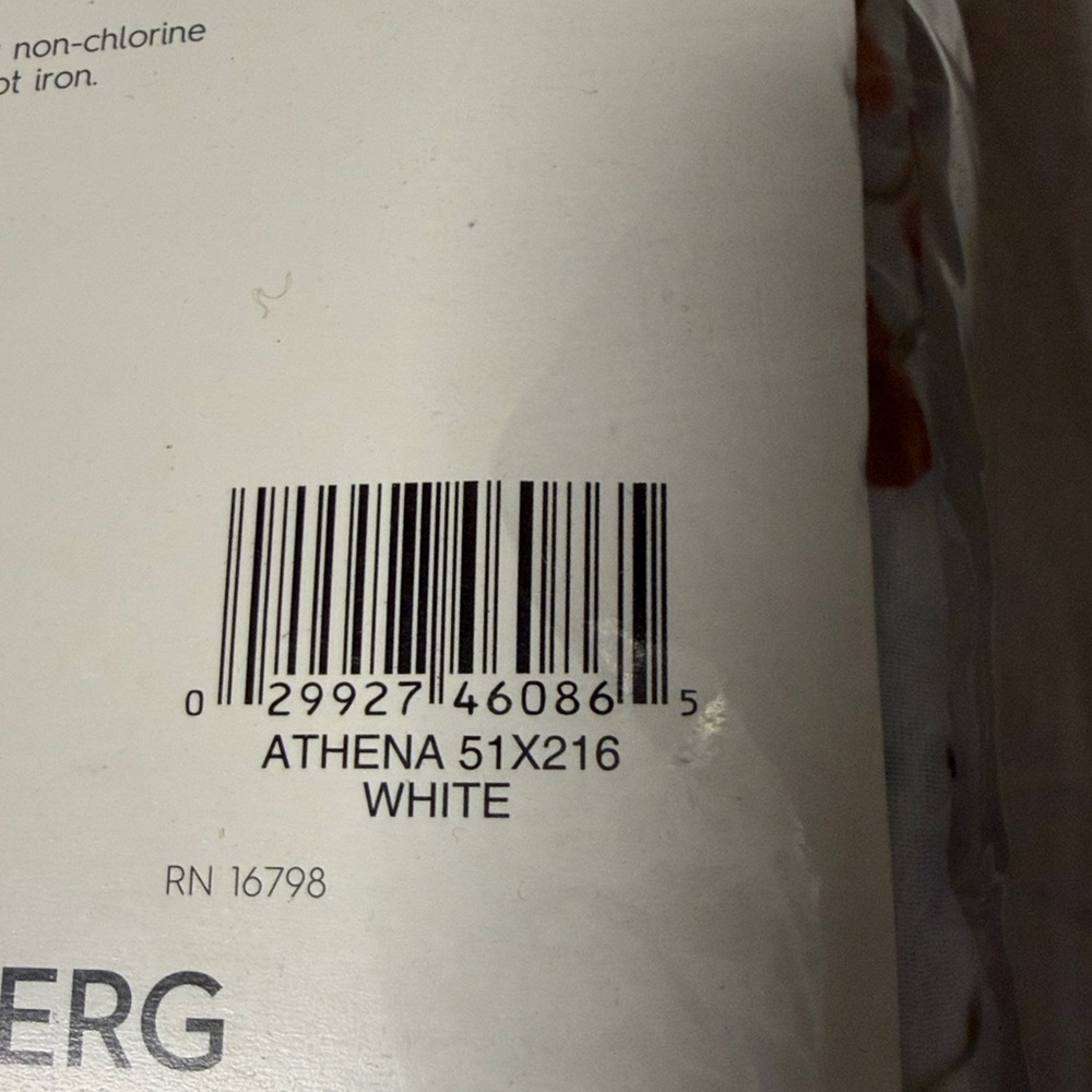 Athena White Crushed Voile Scarf No 918 Curtain 216” Length NEW - Picture 6 of 6